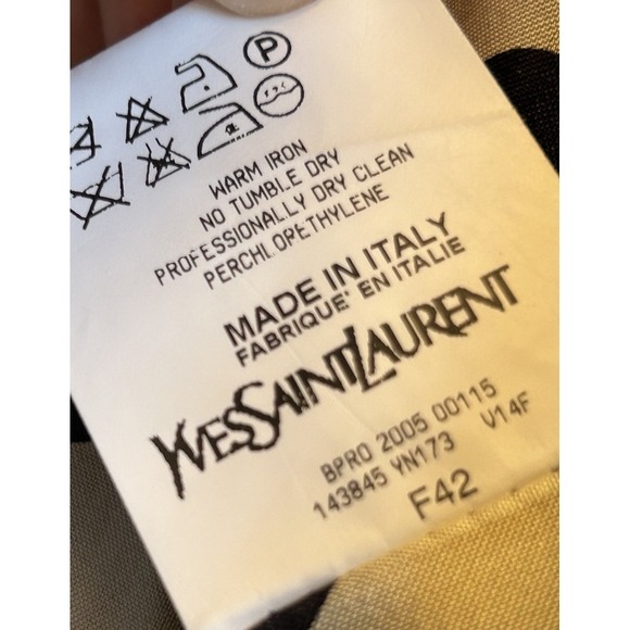 2000s VINTAGE Yves Saint Laurent by Stefano Pilati Polkadot Jacket Y2K RUNWAY 42 - Picture 6 of 7